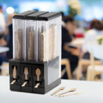 Staffordshire firm Celebration Packaging launches zero-touch disposable wooden cutlery dispensers